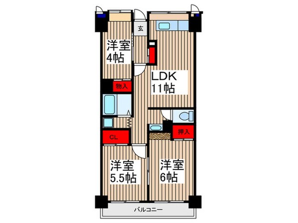 ソレイユ久保の物件間取画像